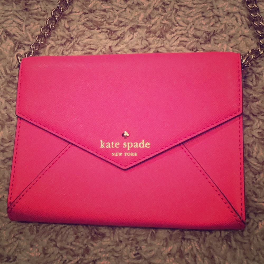 Pink Kate spade envelope bag
